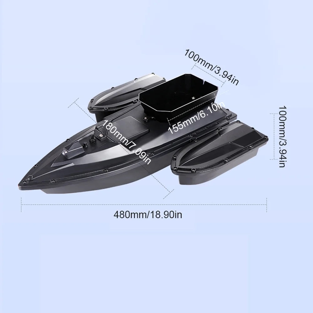 500m Remote Control Fishing Bait Boat with Fish Finder Z63280