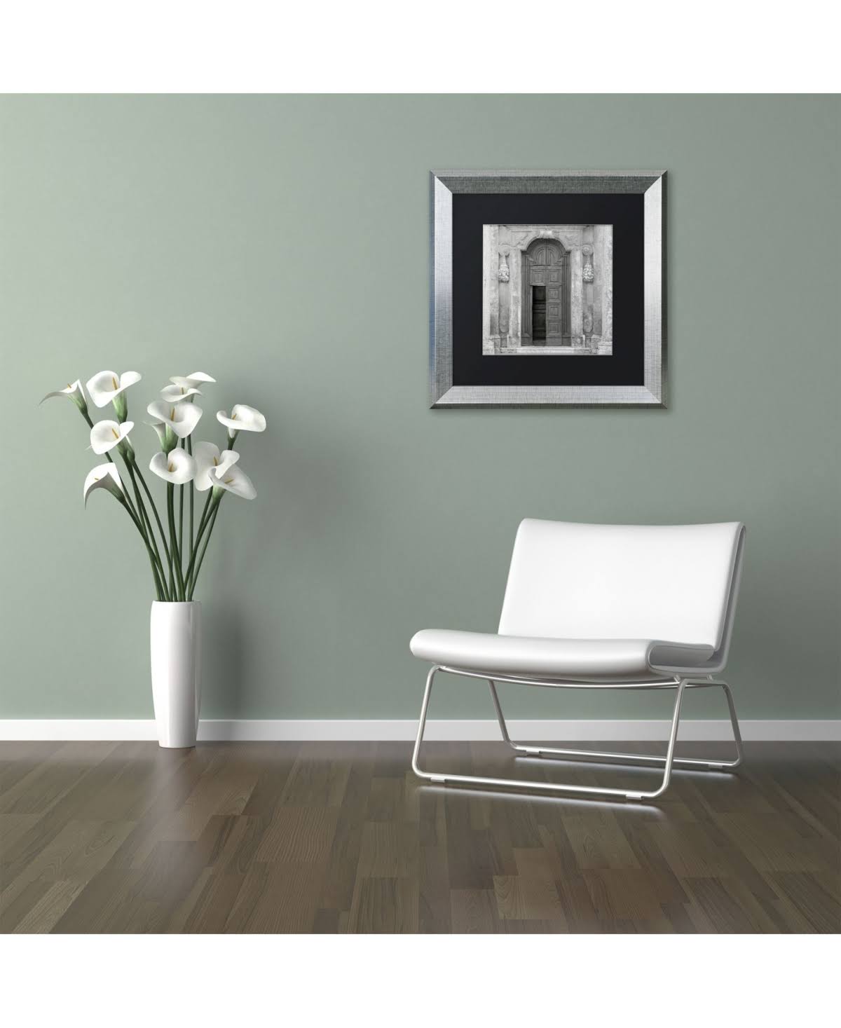 Black Matted Framed Art S51801