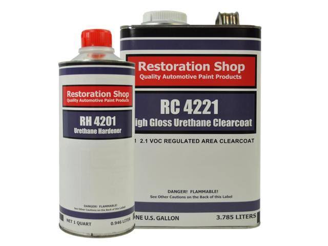 Blue Pearl Urethane Basecoat Clearcoat Car Auto Paint Complete Medium Gallon Kit U350