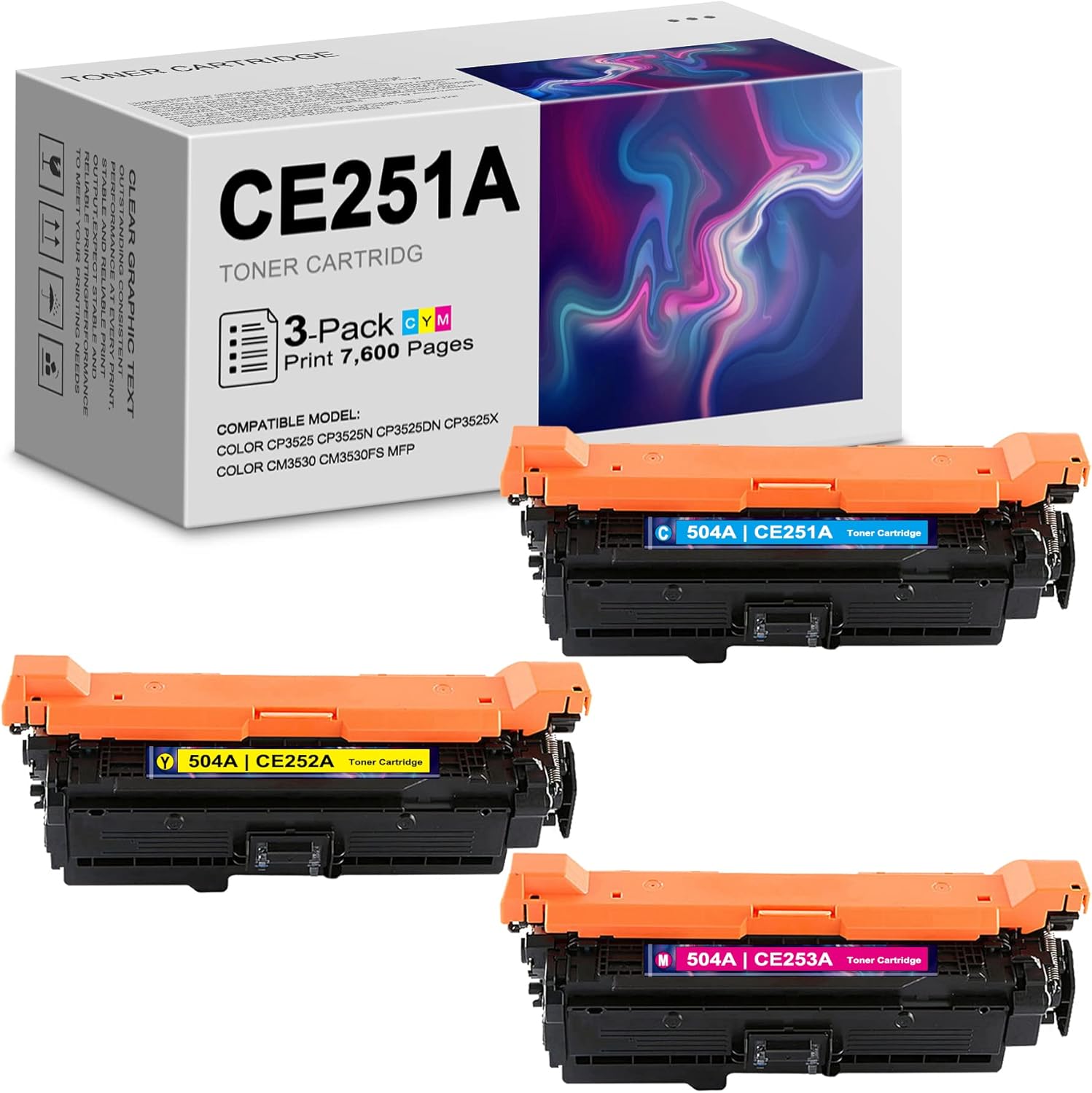 3-Pack Black Toner Cartridge M85106