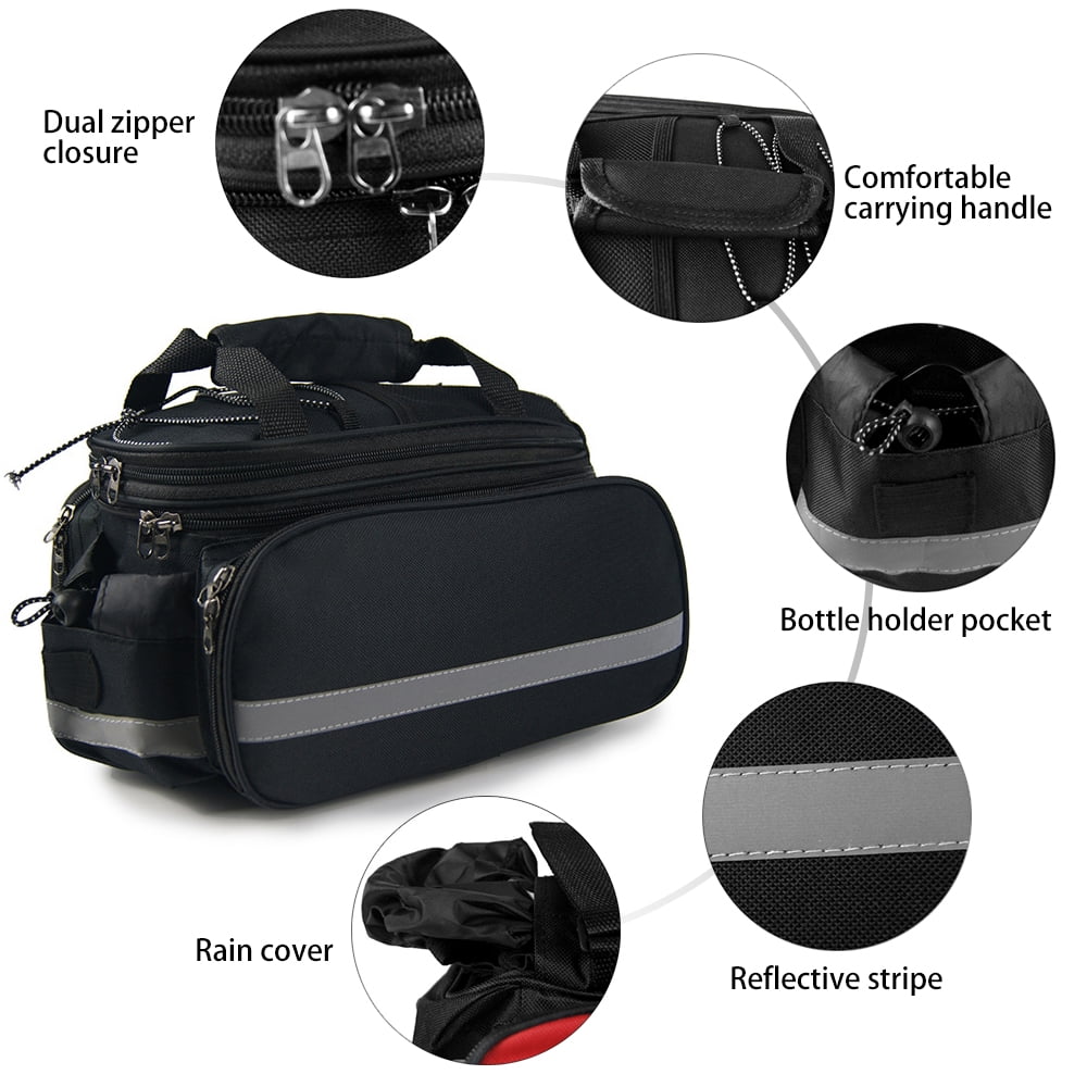 MTB Bike Rack Bag with Rain Cover T781531