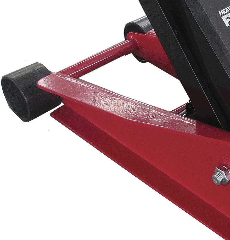 4 Ton Hydraulic Floor Jack with Safety Bypass and Swivel Casters W194244