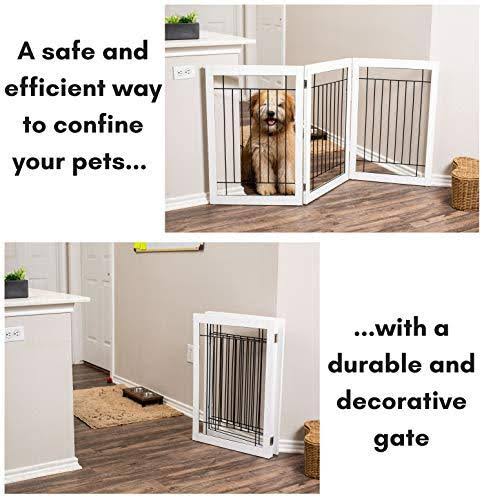 Traditional Wire Dog Gate - 3 Panel - 30 inch Tall T16954