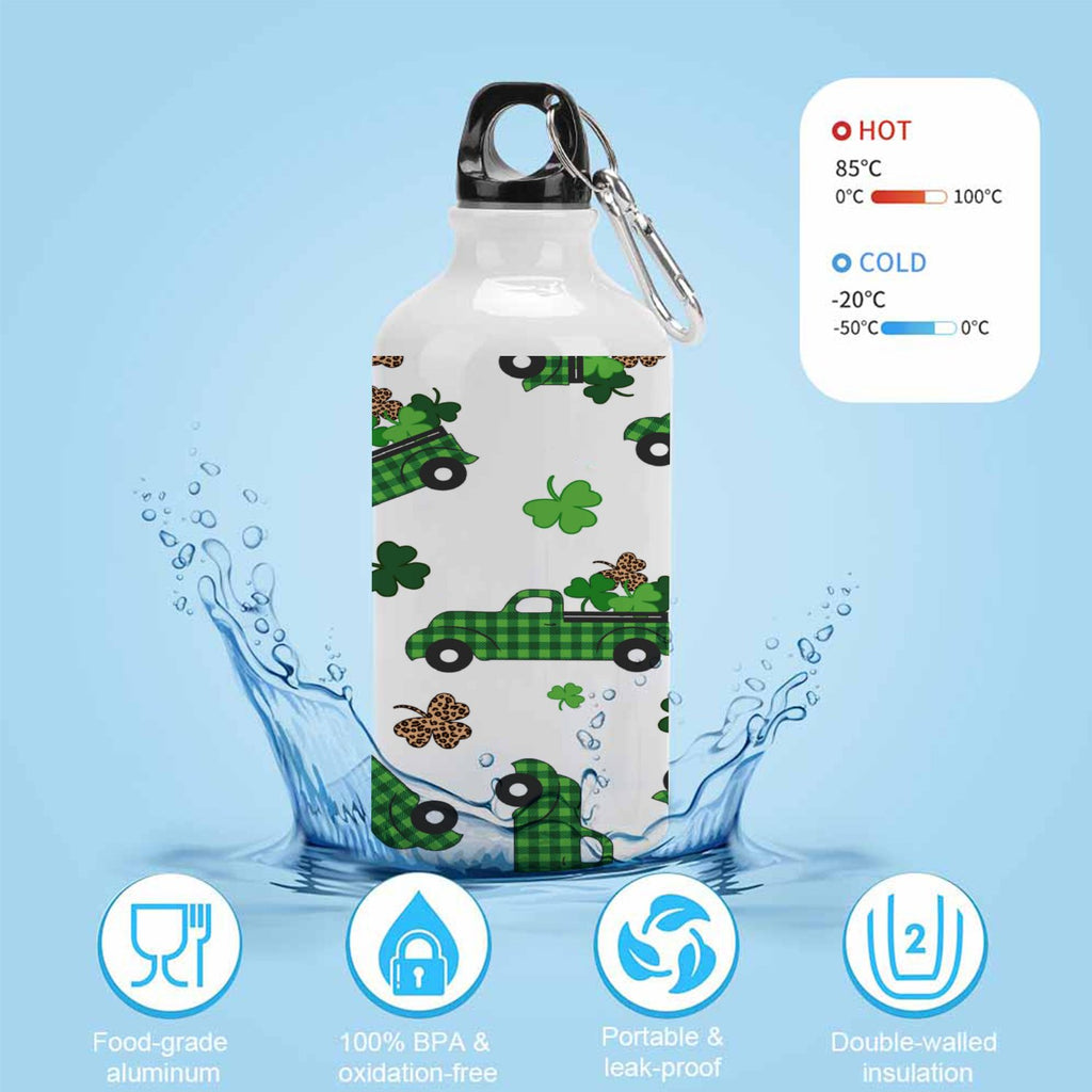 Green Truck 400ml Sport Aluminum Water Bottle with Twist Cap S49930