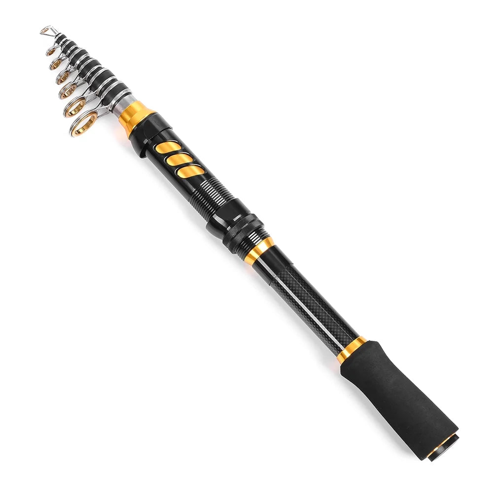 Telescopic Rod and Reel Combo Kit with Lures Carrier O14622