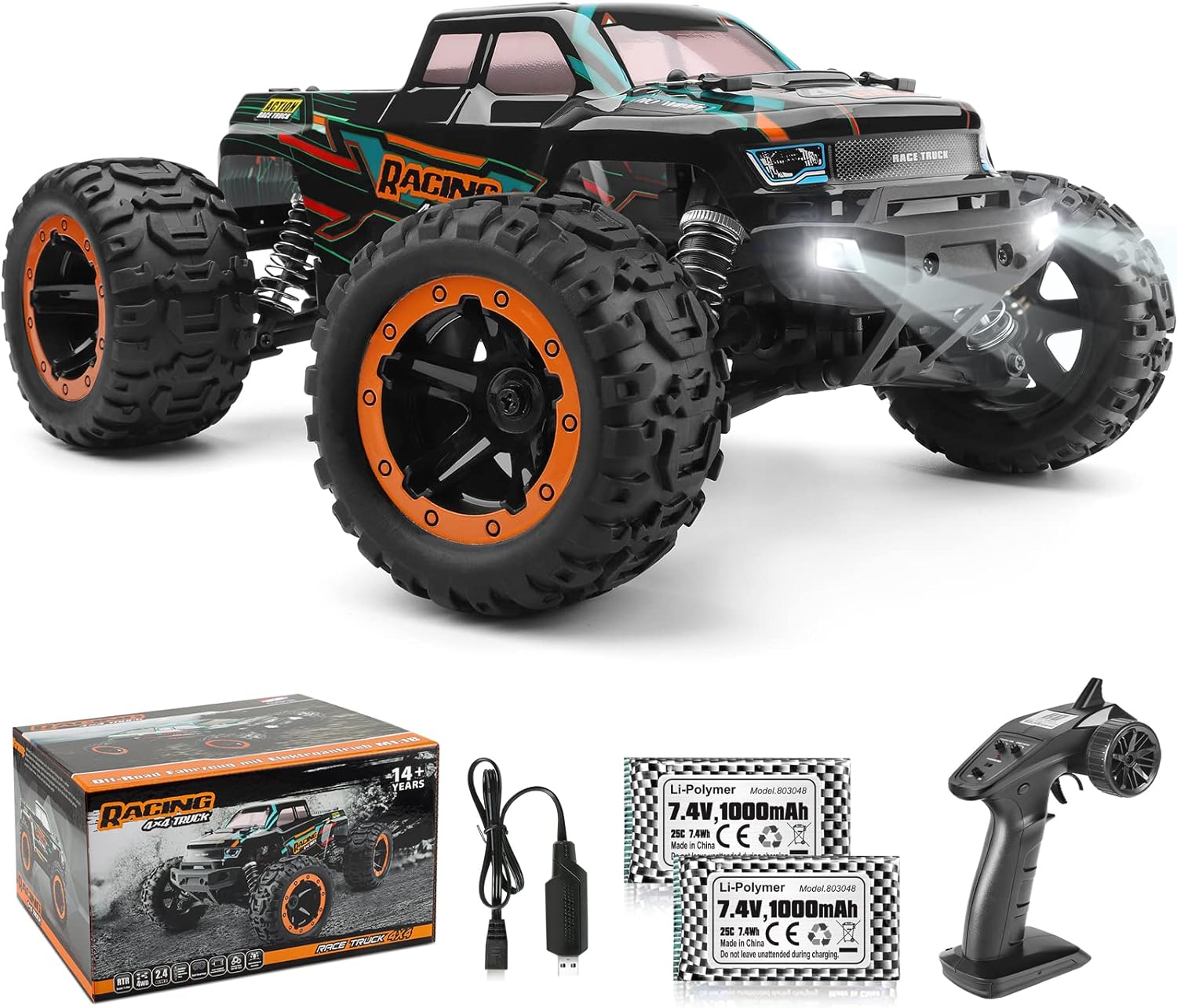 1:16 Remote Control Car with 2.4GHz Radio Controller M357199