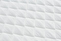 Queen Mattress Set with Low Profile Foundation White Fabric Q278