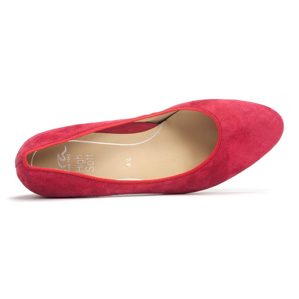 Kendall Red Leather Ankle Boots F19866