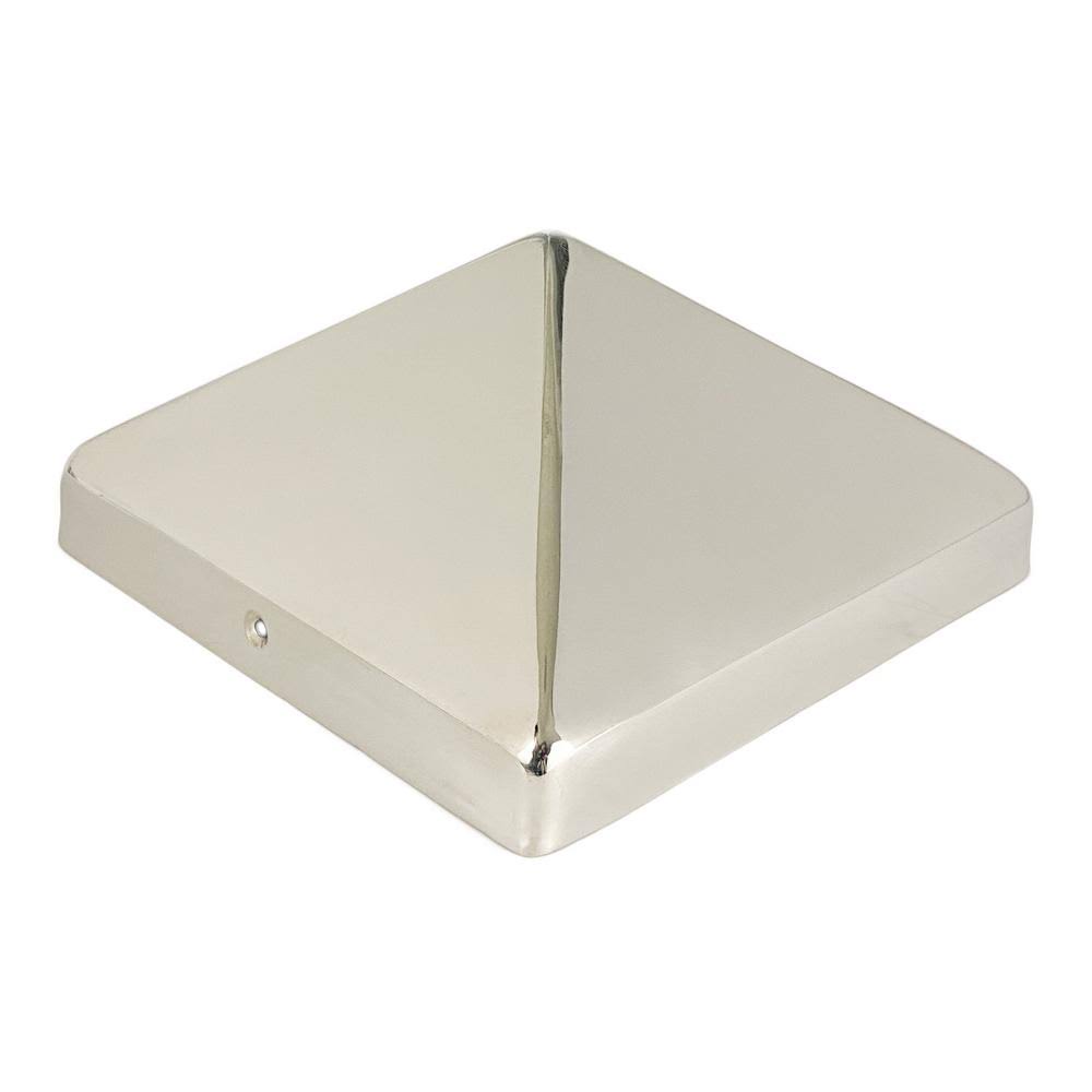 8 in. x 8 in. Stainless Steel Fence Post Cap I557677