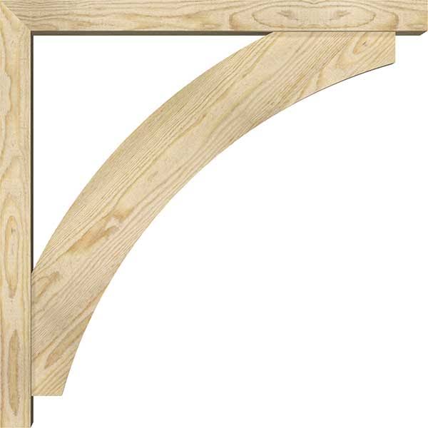 Thorton Block Rough Sawn Bracket with Offset Brace, Douglas Fir R112573
