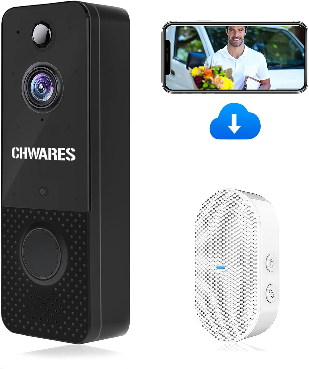 1080p HD Wireless Video Doorbell Camera with Night Vision O948