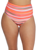 Papaya Printed Rollover Bikini Bottoms V3445