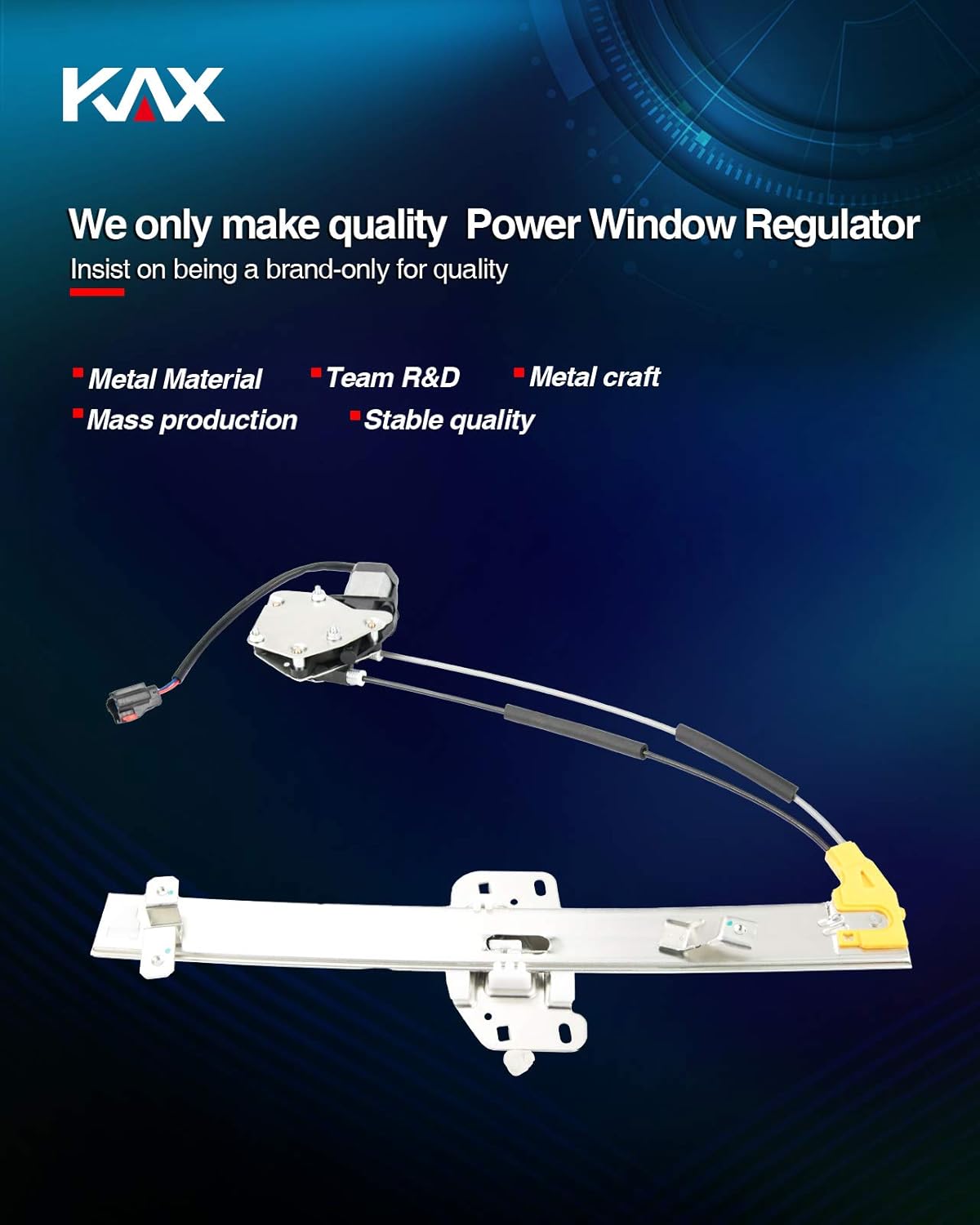 Power Window Regulator and Motor Assembly Front Right Passenger Side Compatible with Cherokee 1997-2001 Pack of 2 N733240