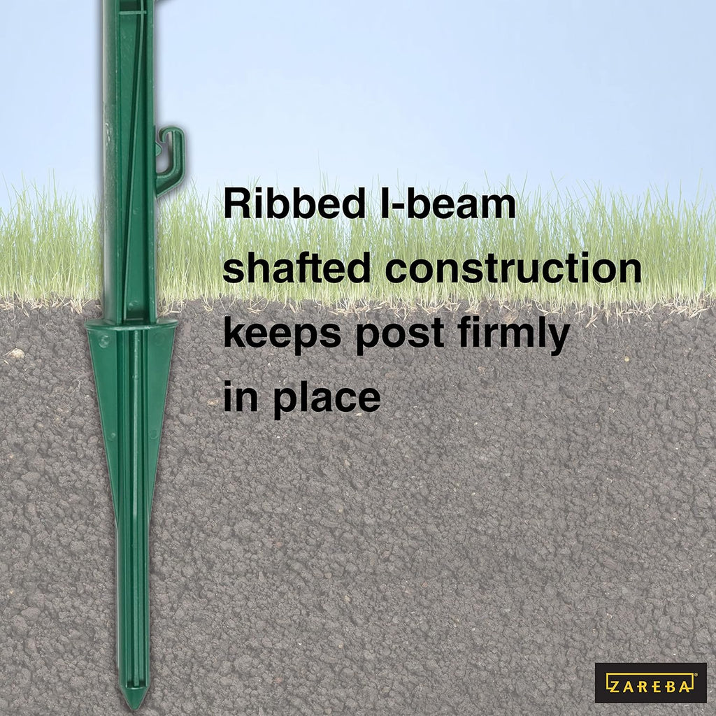Green Garden Post for Fence (25 Pack), 30" Pack of 2 L3738