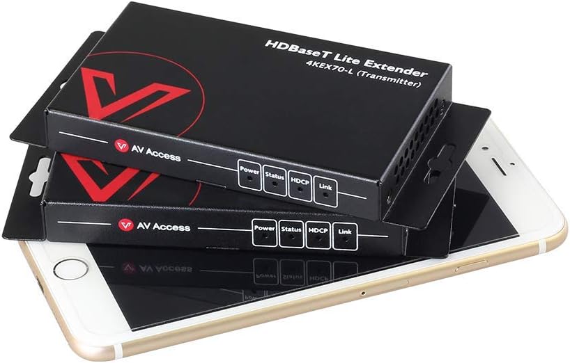 HDBaseT HDMI Extender Over Single Cat5e/6a/Cat7 Ethernet, 4K@60Hz 130ft, PoE IR RS232 HDCP2.2, HDR, CEC, EDID Z1888