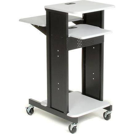 Gray & Black Projector Presentation Cart J31980