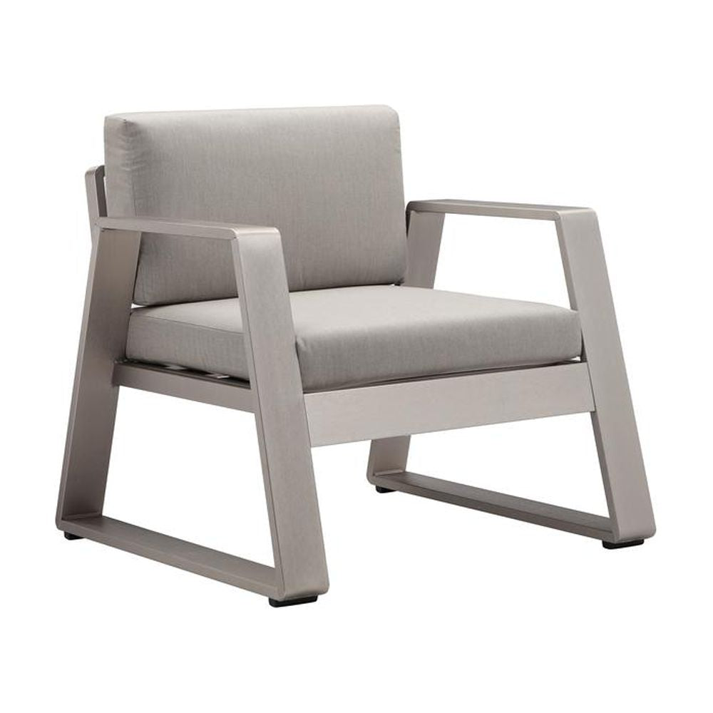 Gray Aluminum Two Seater Sofa Chair Y3596