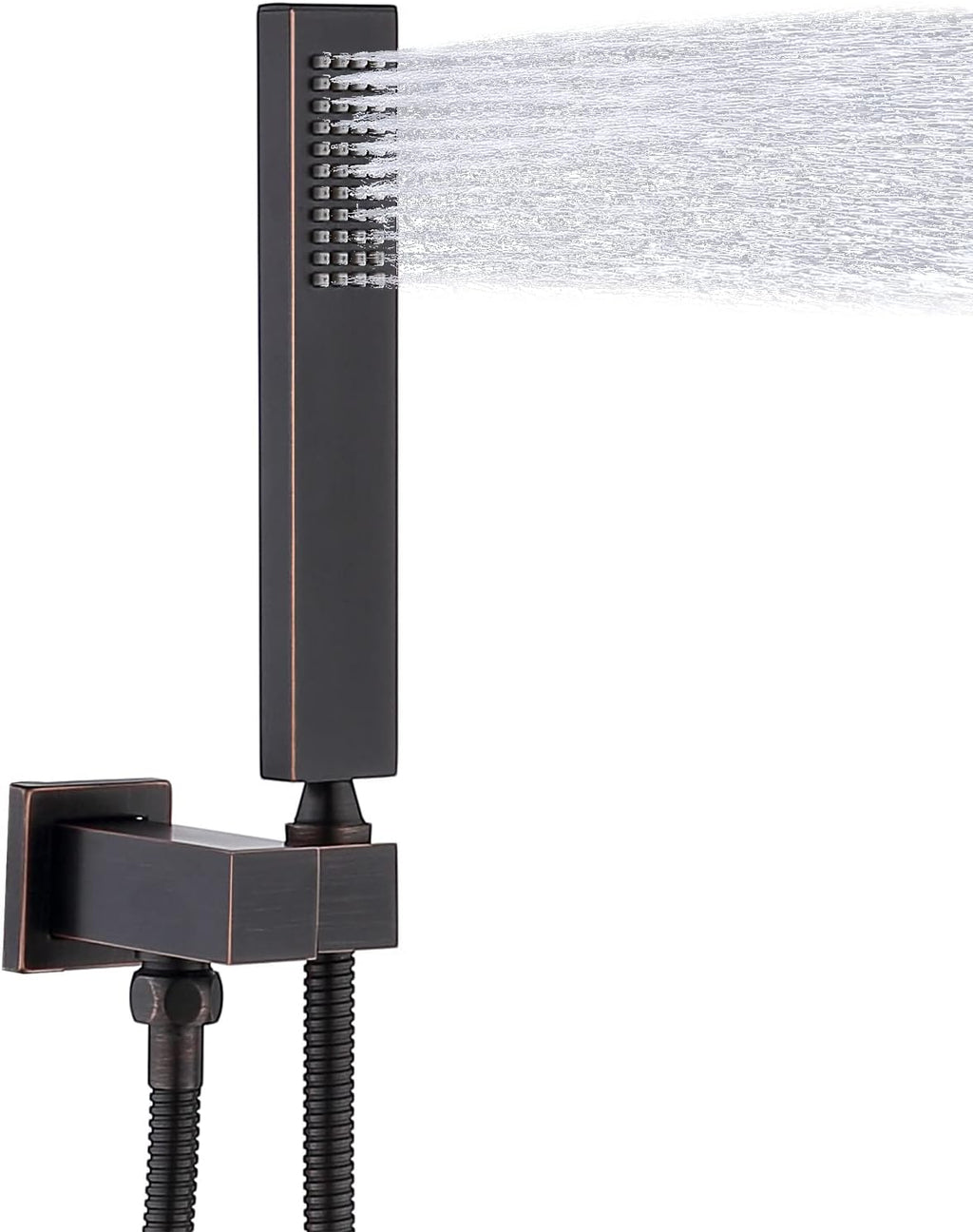 Brass Handheld Shower Head Set Oil Rubbed Bronze with 60 inches Flexible Hose Pack of 2 V4796