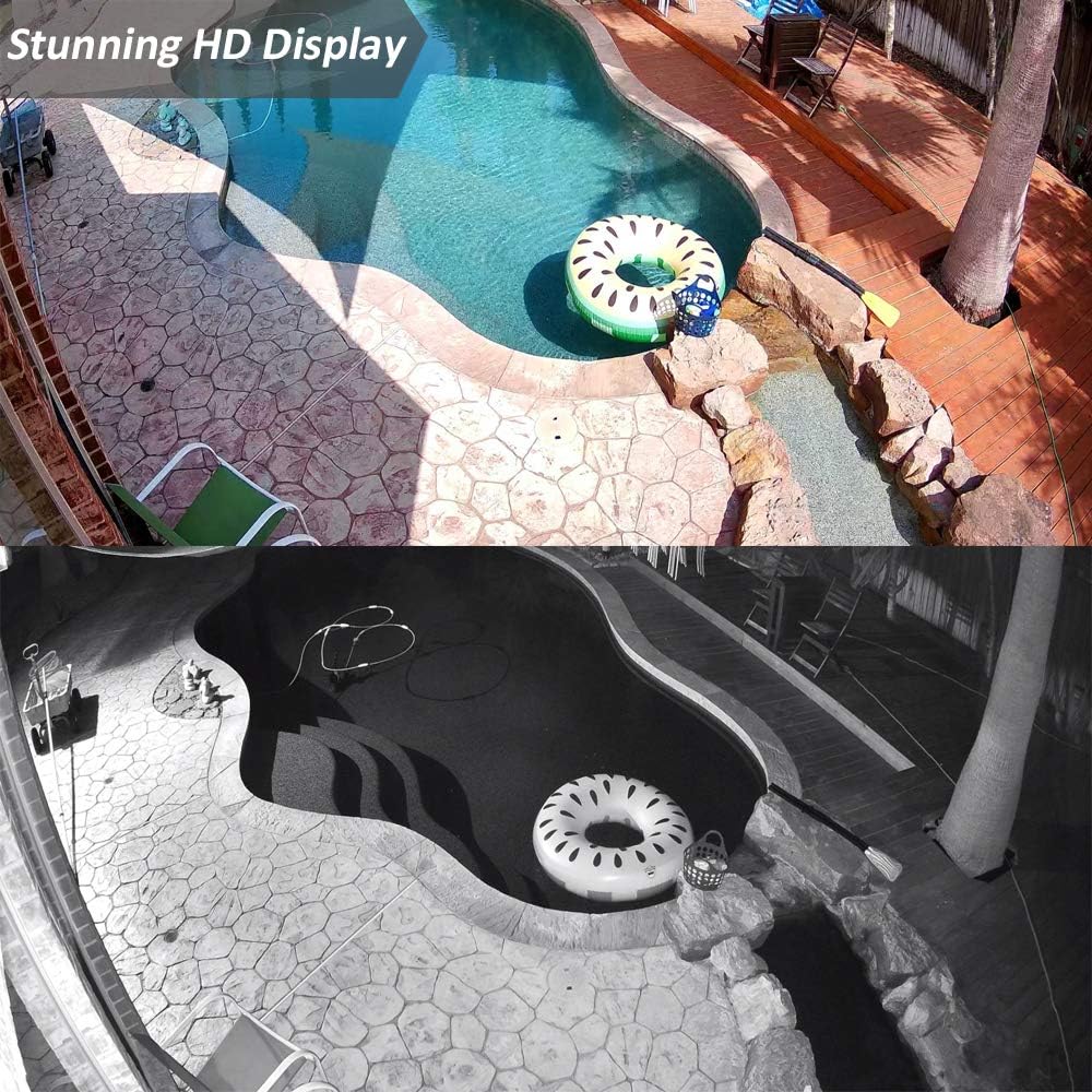Real HD 4K 8MP PoE IP Security Bullet Camera, 3.6mm Fixed Lens, H.265, IP66 Waterproof, Pack of 2 U4435