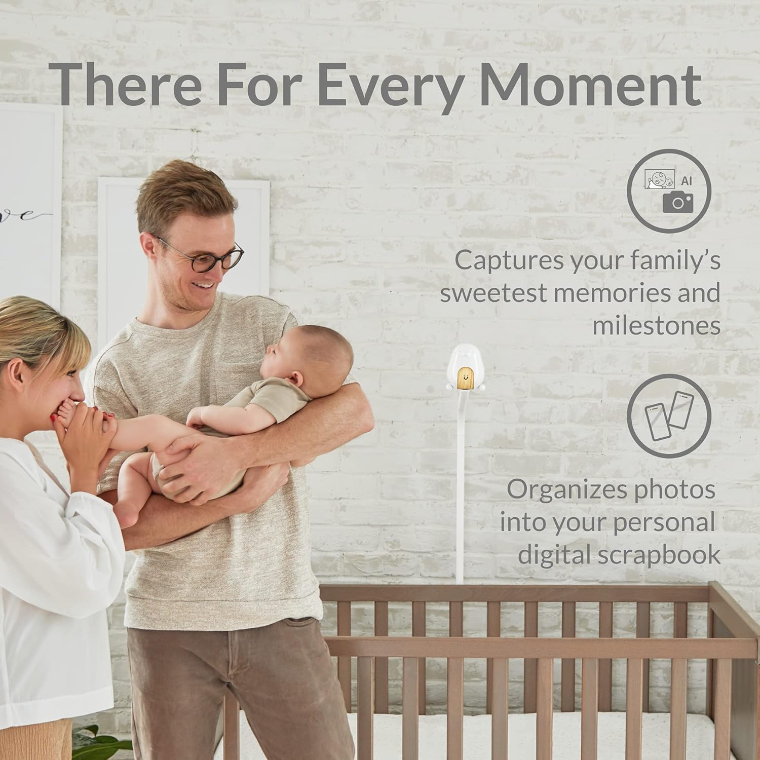 Smart Baby Monitor with HD Night Vision Camera and Two-Way Audio A946852
