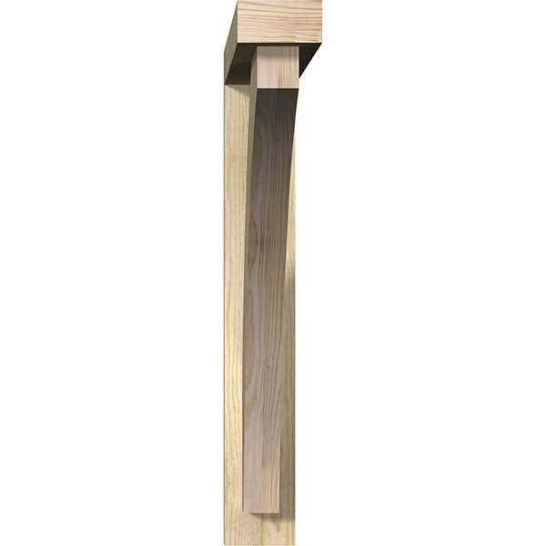Thorton Block Rough Sawn Bracket with Offset Brace, Douglas Fir R112573