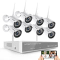 8 Channel 8PCS 2MP Wireless Home Security Camera System M741785