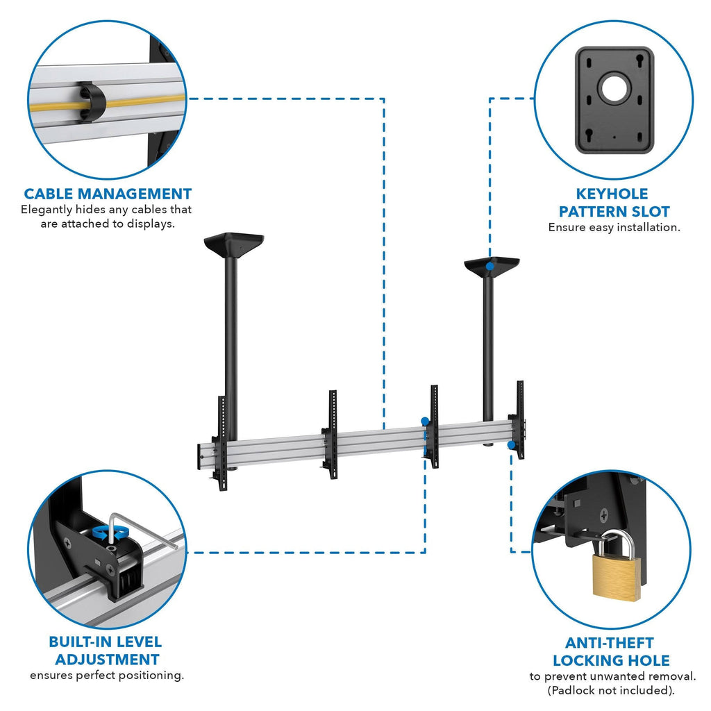 Black Ceiling TV Mount Y917743