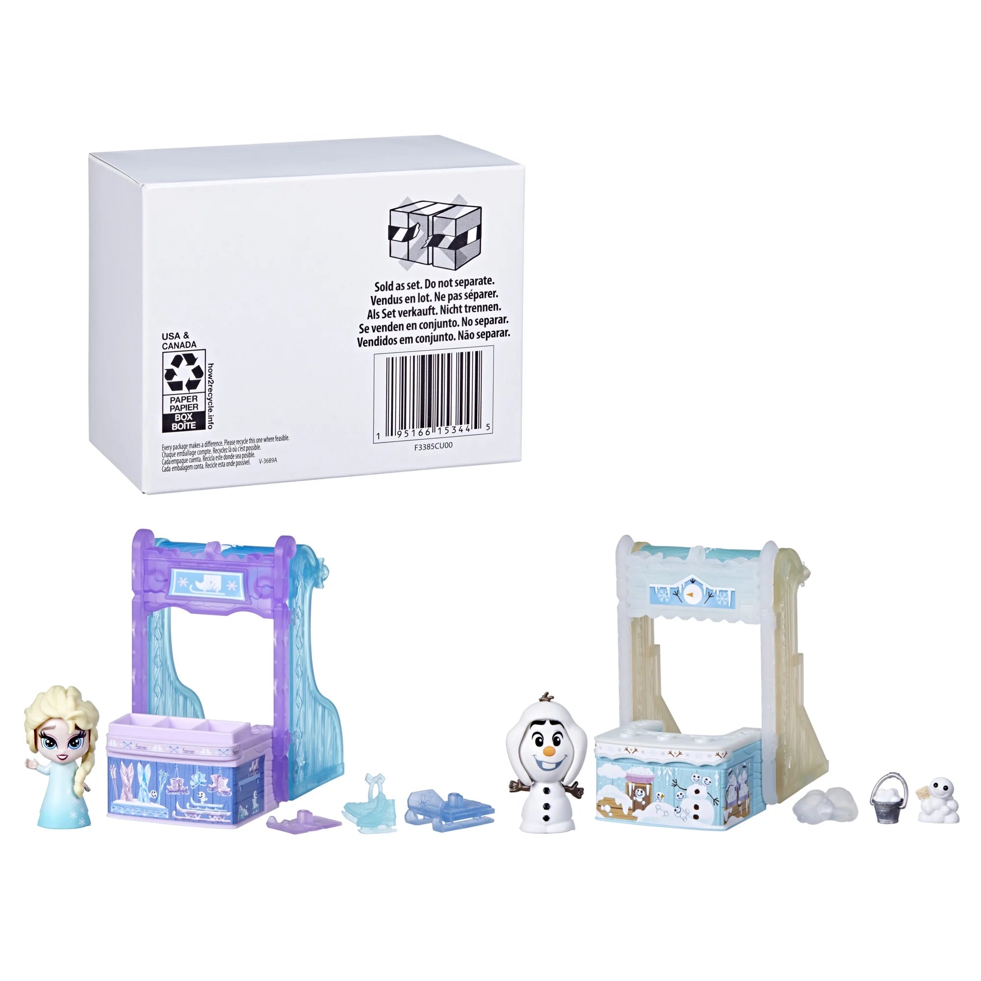 Elsa and Olaf Sled to Shop Playset Toys X1432