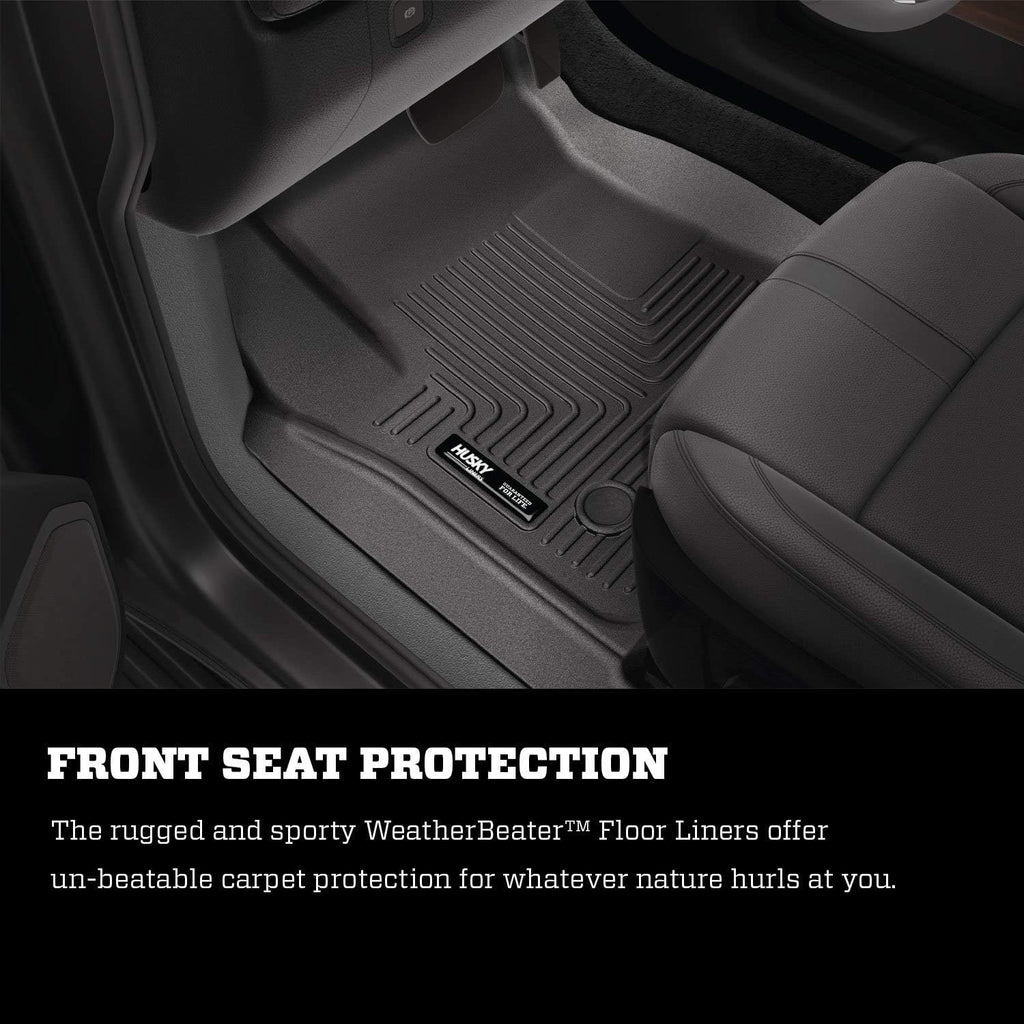 Black Front & 2nd Seat Floor Liners 3 Pcs U4176
