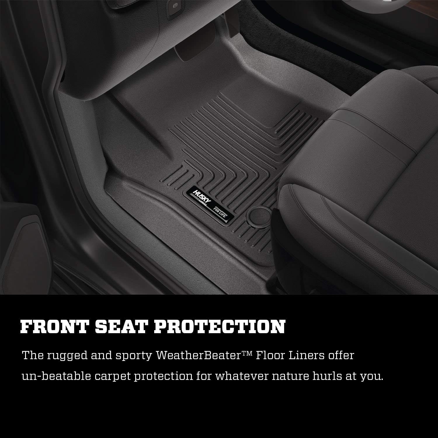 Black Front & 2nd Seat Floor Liners 3 Pcs U4176