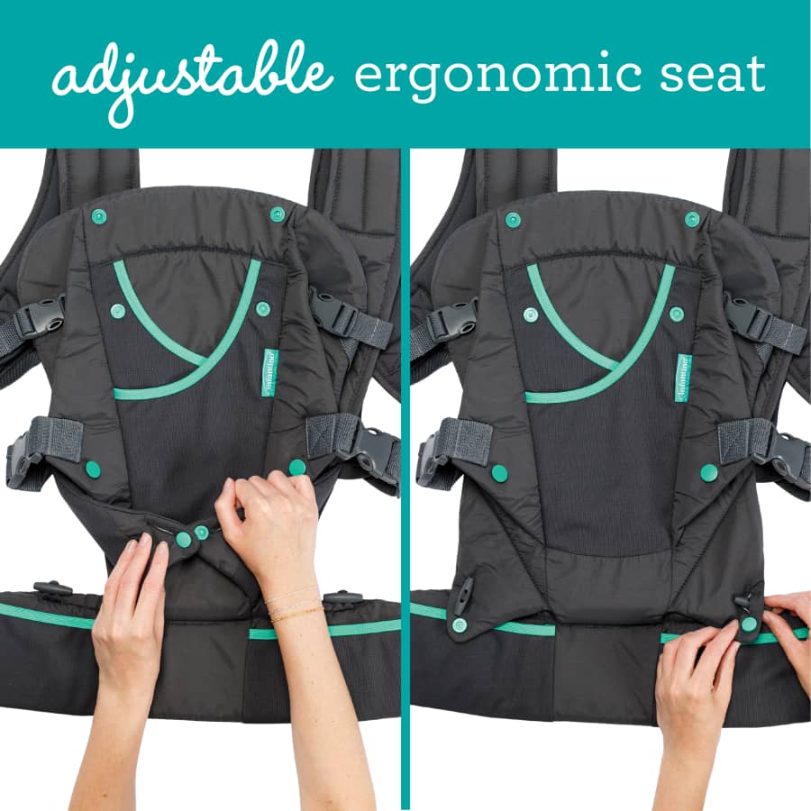 Gray Multi-Pocket Baby Carrier S842