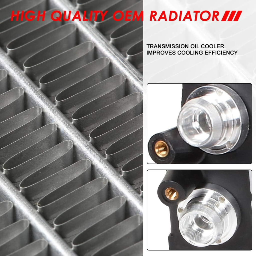 2-Row Aluminum Cooling Radiator T943
