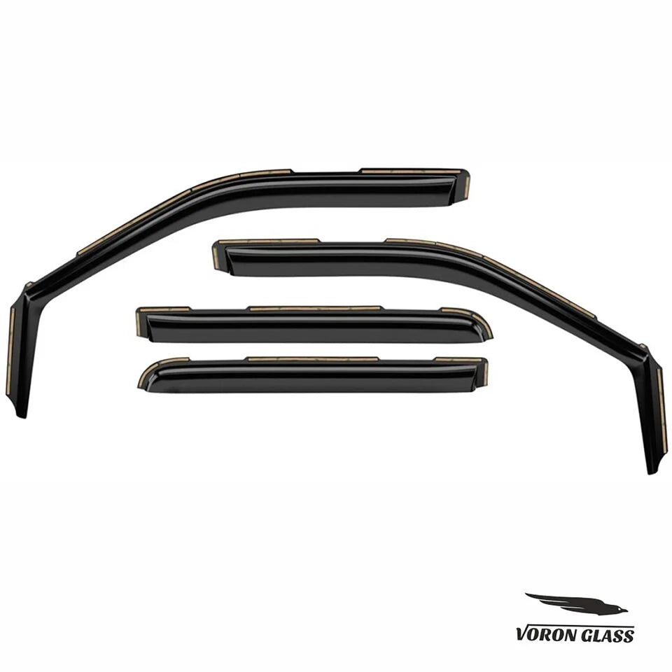 4 Pieces Glass In-Channel Window Deflectors for Ford F150 Raptor 2017-2020 SuperCrew X767622