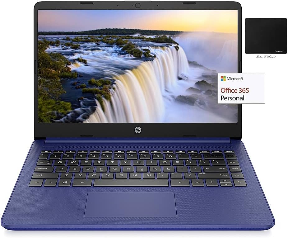 14 HD Laptop, AMD Dual-Core CPU, 8GB RAM, 192GB Storage, Webcam, Blue S5324