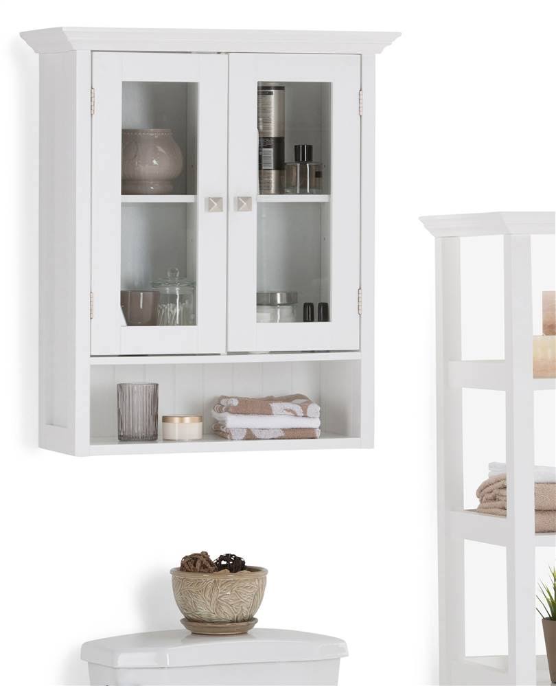 Double Door Wall Cabinet in Pure White X136