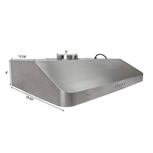 Stainless Steel Under Cabinet Range Hood with 2 LED Lights J378198