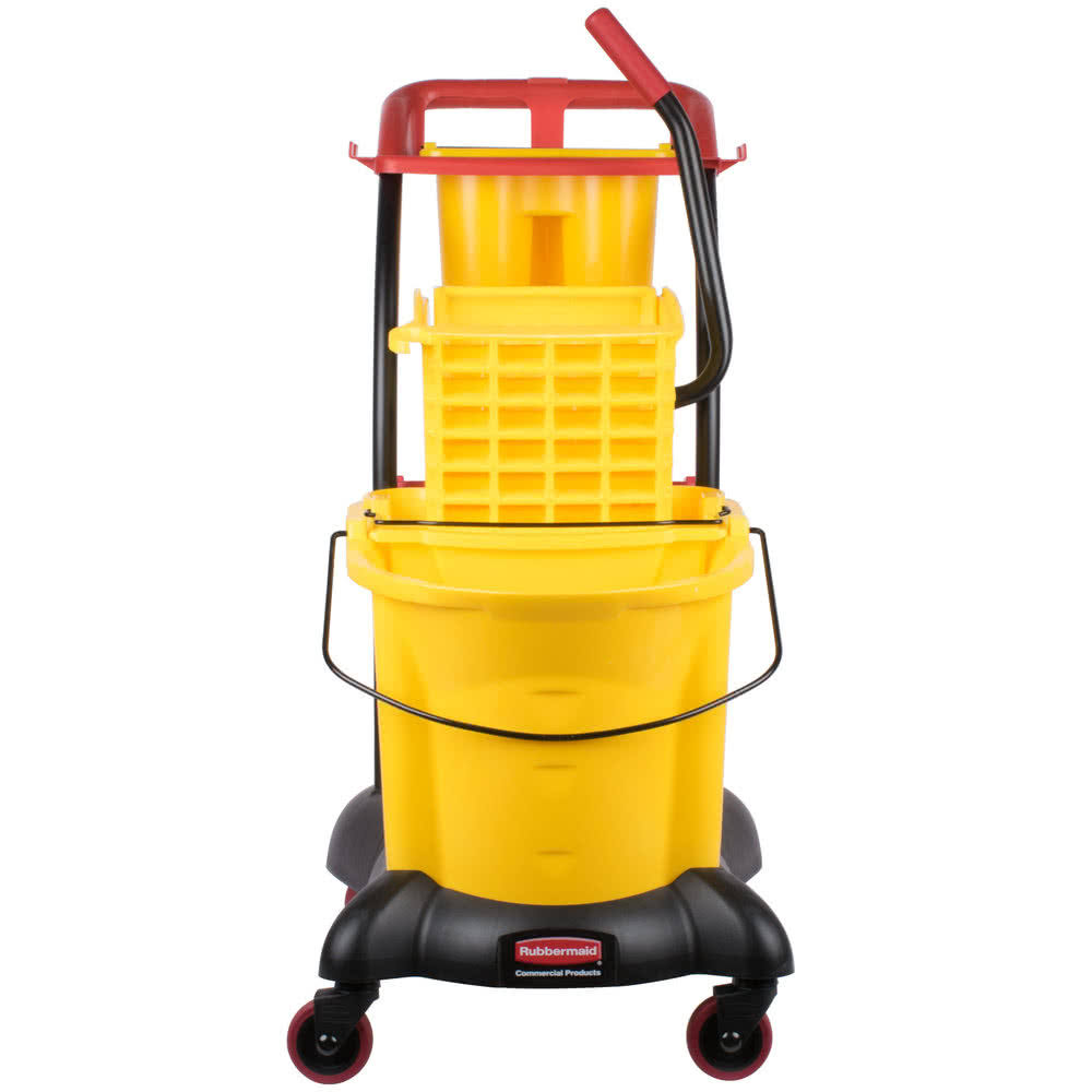 Yellow 35 Quart Mopping Trolley W1186