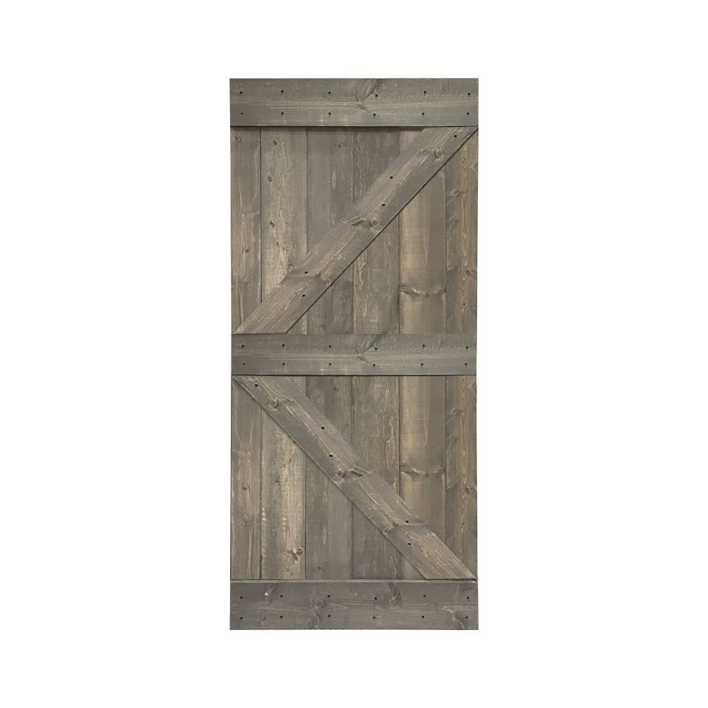 Solid Knotty Pine Wood Interior Sliding Barn Door Slab Q6413