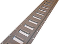 5' Horizontal Gray Powder Coated E-Track T304217