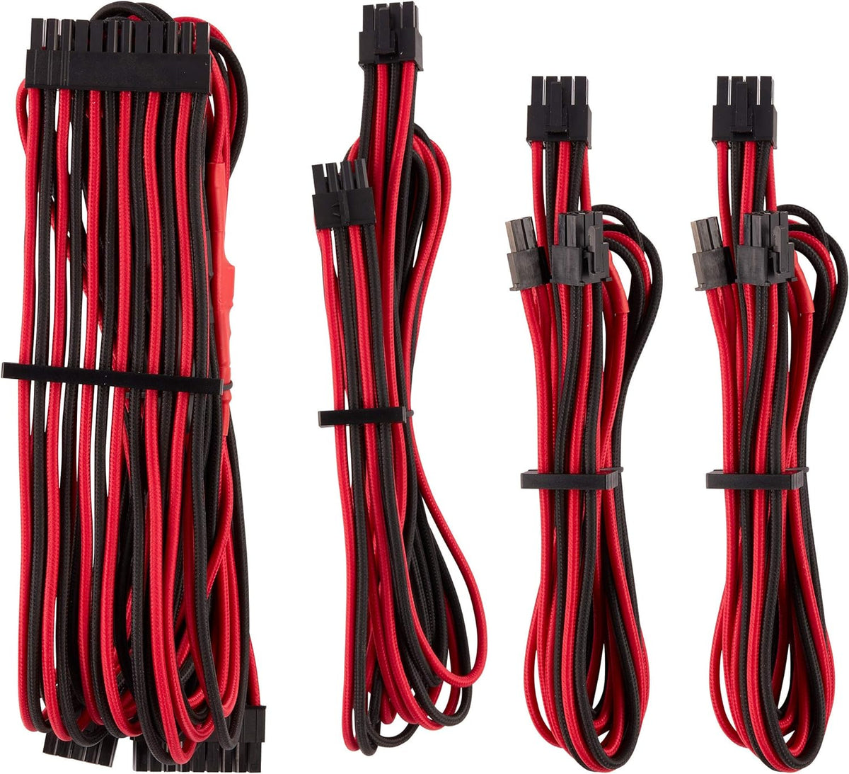 White Individually Sleeved PSU Cables Starter Kit T7357