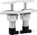 Retractable 316 Stainless Steel Flush Mount Boat Cleats Pack of 2 C909