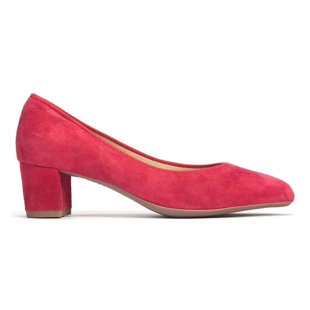 Kendall Red Leather Ankle Boots F19866