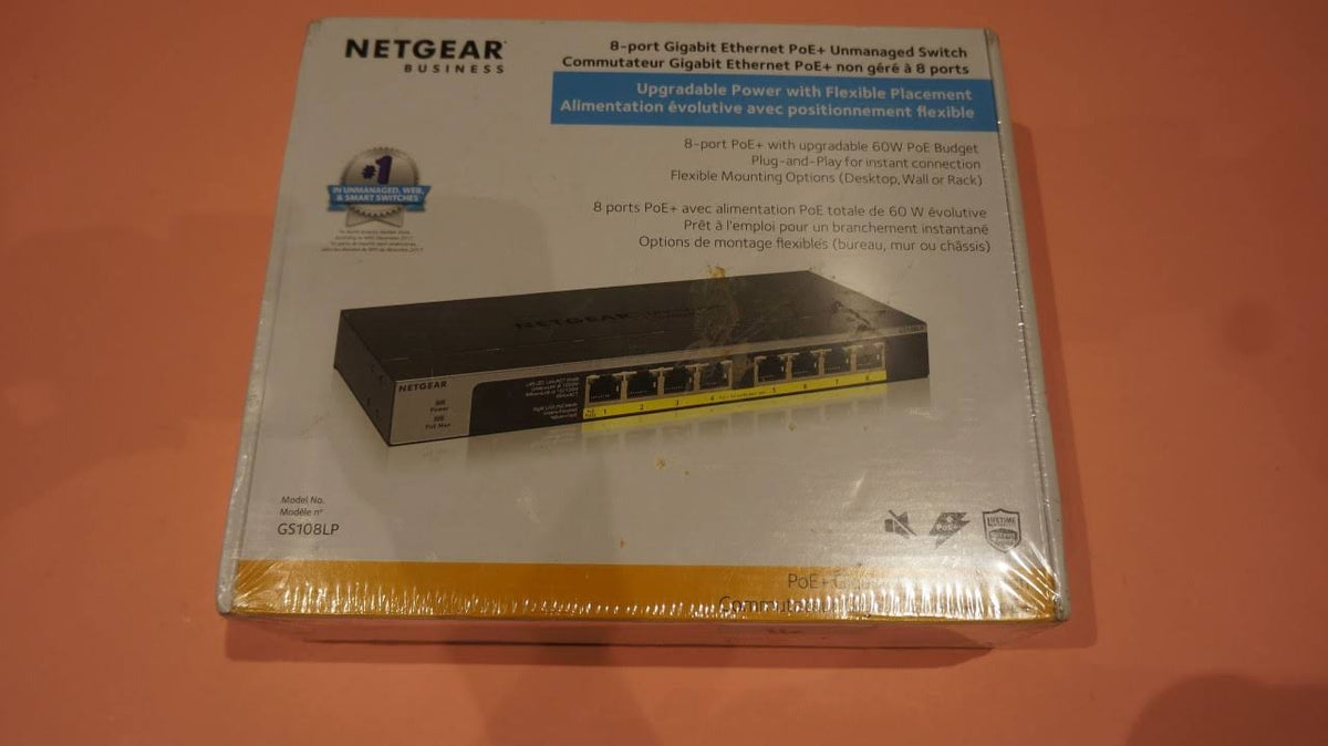 8 PoE+ Ethernet Ports Unmanaged Switch I46173