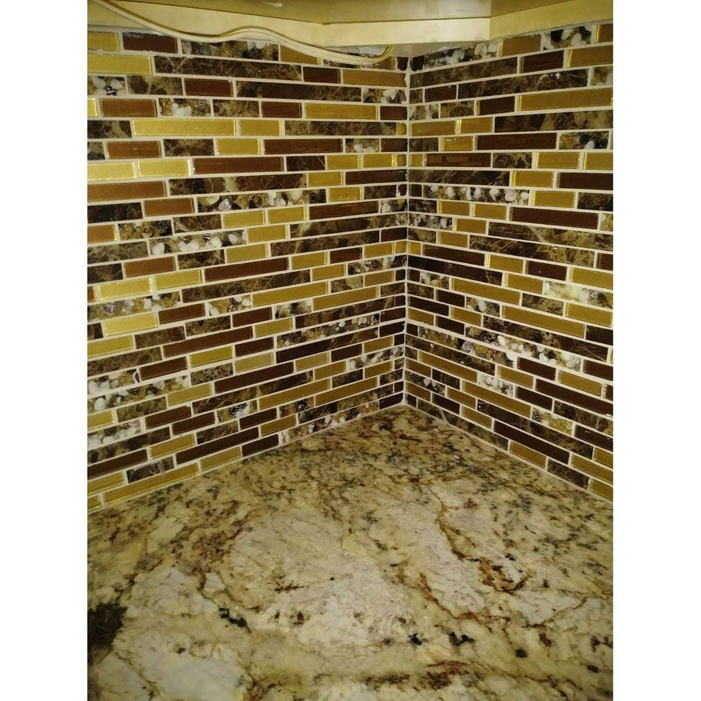 White Seashell Mosaic Tile J649
