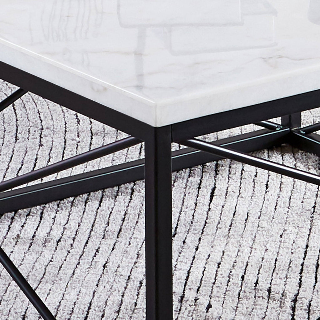 White Marble Sofa Table F86116