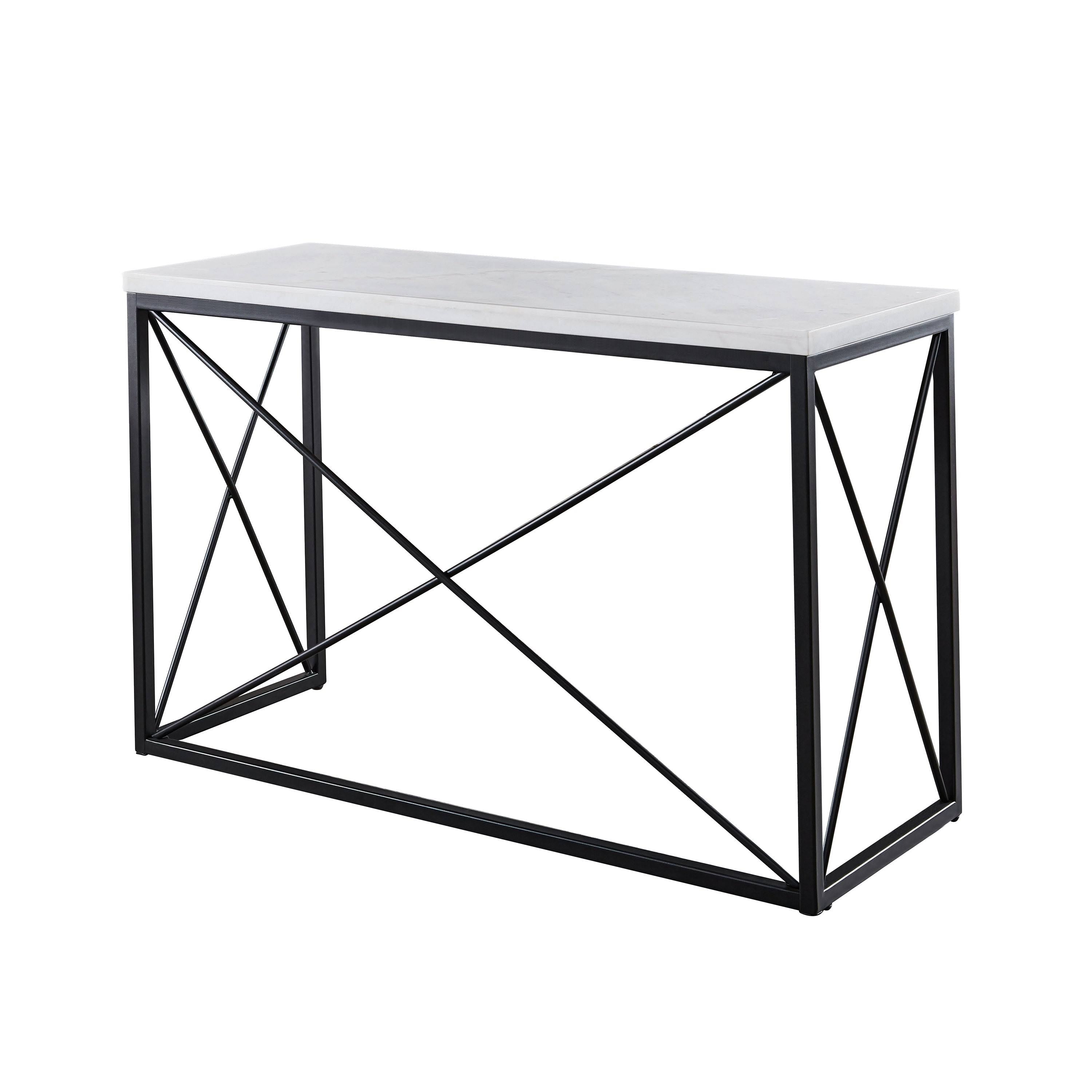 White Marble Sofa Table F86116