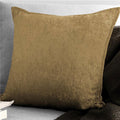 Juno Velvet Square Decor Pillow with Feather Insert, Gold - 24 in. J207