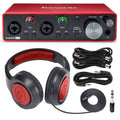 Focusrite Scarlett 2i2 2-in 2-OUT USB Recording Audio Interface (3rd Generation) + Samson SR360 Over-Ear Dynamic Headphones D84997