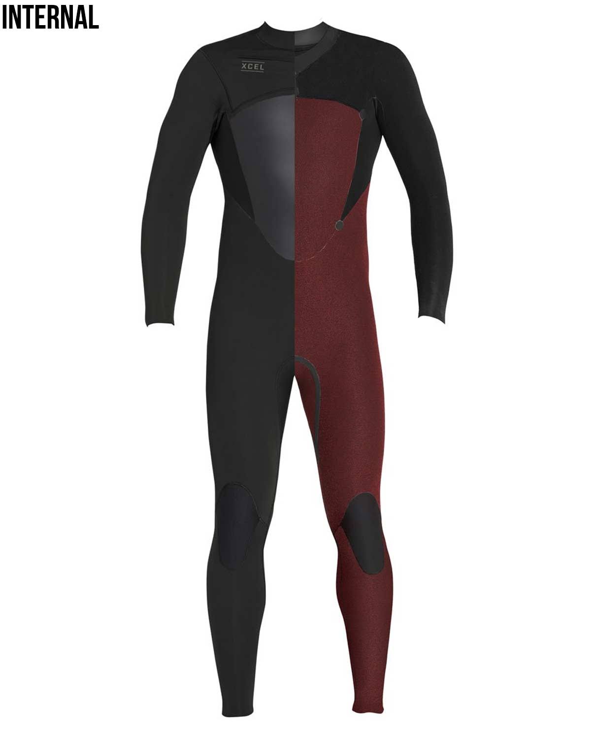 Men's 4/3mm Chest Zip Fullsuit T838