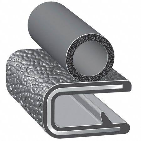 Trim Seal with Alum Clip, 0.42 in W, 100 ft R680744